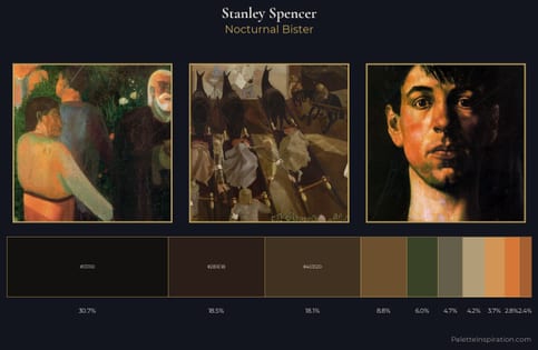 Stanley Spencer Palette 7 - Nocturnal Bister