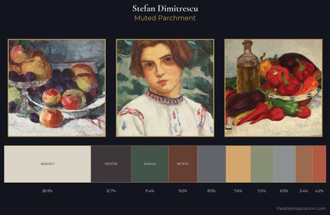 Stefan Dimitrescu Palette 4 - Muted Parchment