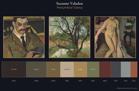 Suzanne Valadon Palette 8 - Penumbral Tawny