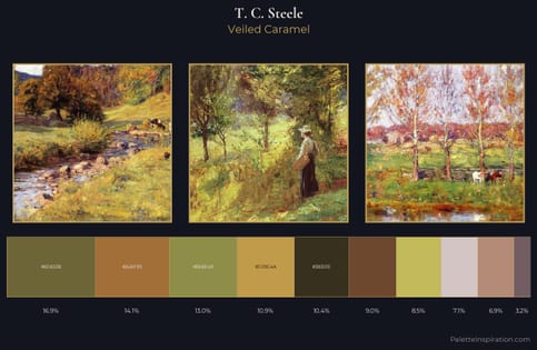 T. C. Steele Palette 6 - Veiled Caramel