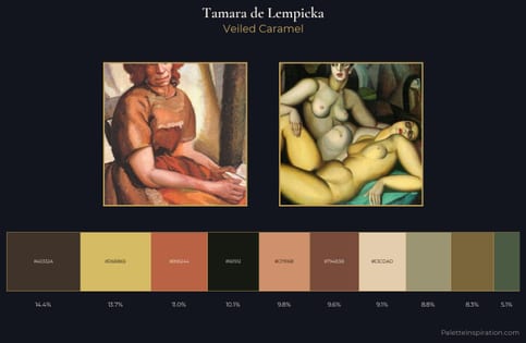 Tamara de Lempicka Palette 1 - Veiled Caramel