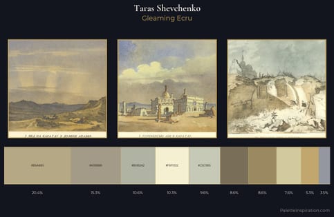 Taras Shevchenko Palette 3 - Gleaming Ecru
