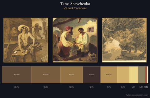 Taras Shevchenko Palette 5 - Veiled Caramel
