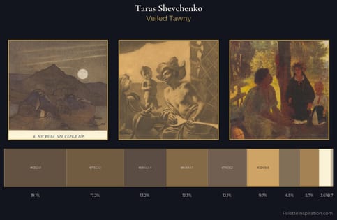 Taras Shevchenko Palette 6 - Veiled Tawny