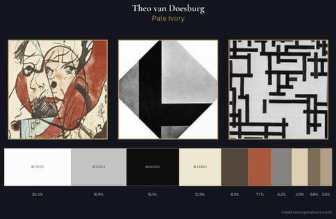 Theo van Doesburg Palette 1 - Pale Ivory