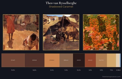 Theo van Rysselberghe Palette 9 - Shadowed Caramel