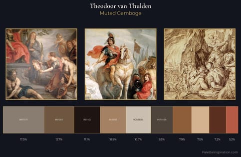 Theodoor van Thulden Palette 1 - Muted Gamboge