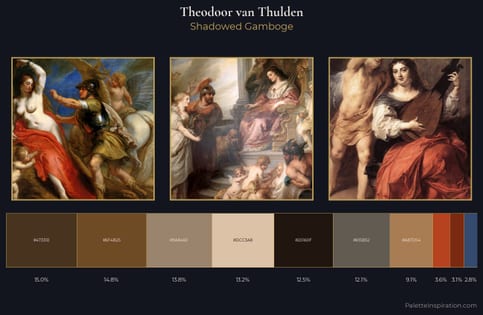 Theodoor van Thulden Palette 5 - Shadowed Gamboge