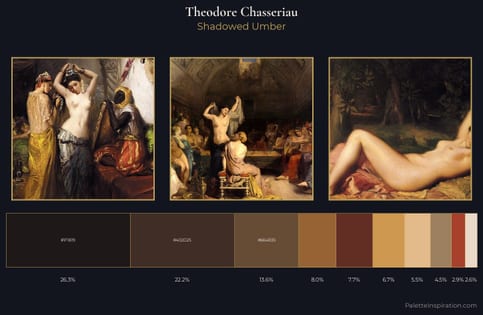 Theodore Chasseriau Palette 5 - Shadowed Umber
