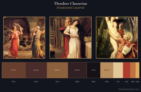 Theodore Chasseriau Palette 6 - Shadowed Caramel