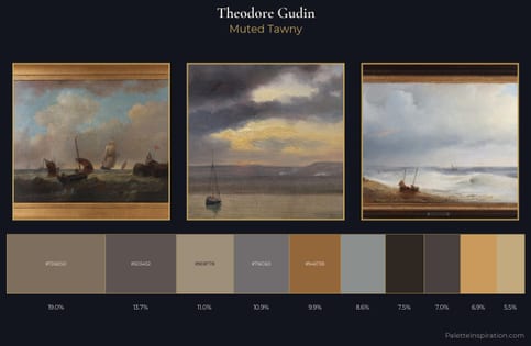 Theodore Gudin Palette 5 - Muted Tawny