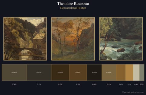 Theodore Rousseau Palette 10 - Penumbral Bister