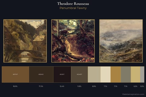 Theodore Rousseau Master Palette