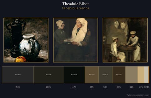 Theodule Ribot Palette 4 - Tenebrous Sienna