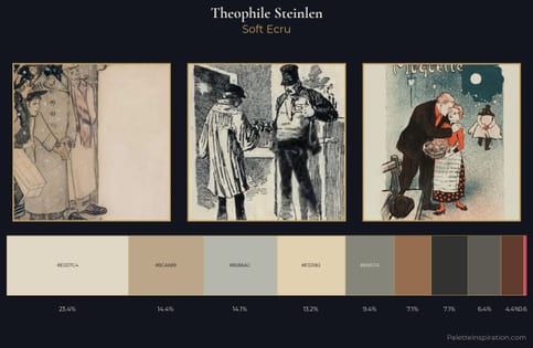 Theophile Steinlen Palette 7 - Soft Ecru