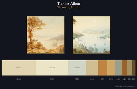 Thomas Allom Palette 1 - Gleaming Muslin