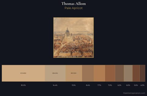 Thomas Allom Palette 3 - Pale Apricot