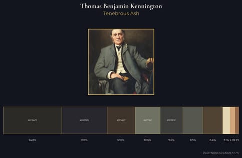 Thomas Benjamin Kennington Palette 2 - Tenebrous Ash
