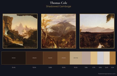 Thomas Cole Palette 3 - Shadowed Gamboge