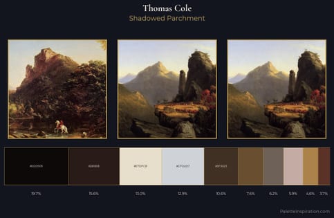 Thomas Cole Palette 10 - Shadowed Parchment