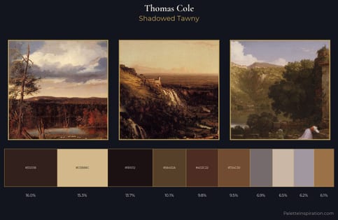 Thomas Cole Palette 13 - Shadowed Tawny