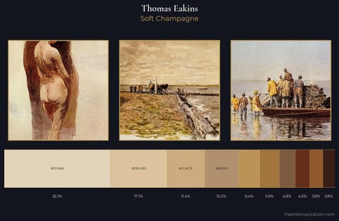Thomas Eakins Palette 3 - Soft Champagne