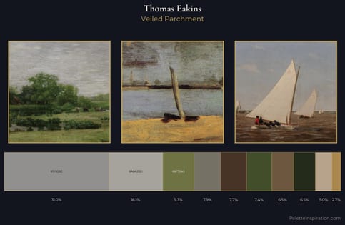 Thomas Eakins Palette 6 - Veiled Parchment