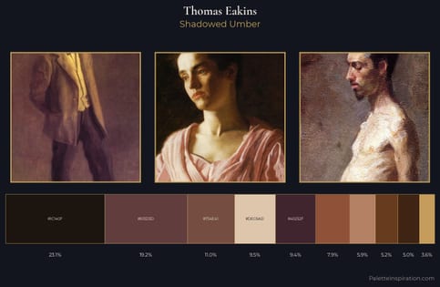 Thomas Eakins Palette 11 - Shadowed Umber