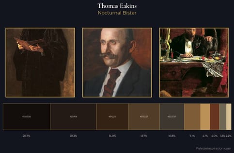 Thomas Eakins Palette 12 - Nocturnal Bister