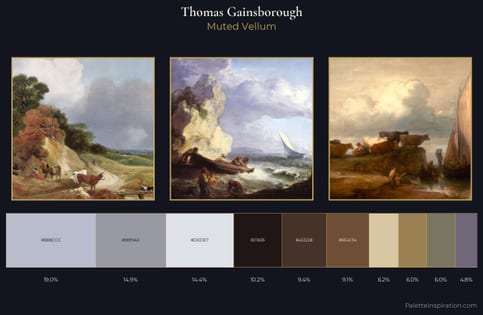Thomas Gainsborough Palette 3 - Muted Vellum