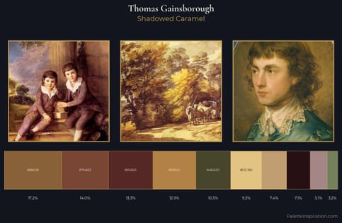 Thomas Gainsborough Palette 9 - Shadowed Caramel