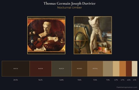 Thomas Germain Joseph Duvivier Palette 1 - Nocturnal Umber