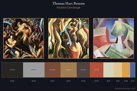 Thomas Hart Benton Master Palette