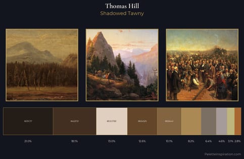 Thomas Hill Palette 8 - Shadowed Tawny