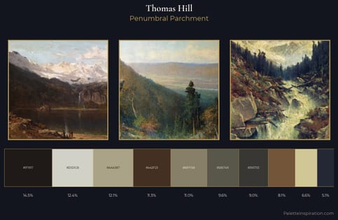 Thomas Hill Palette 10 - Penumbral Parchment