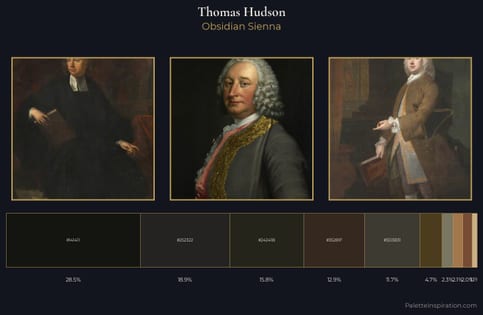 Thomas Hudson Palette 5 - Obsidian Sienna
