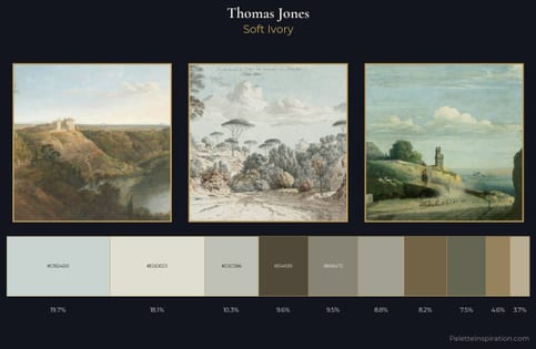 Thomas Jones Palette 1 - Soft Ivory