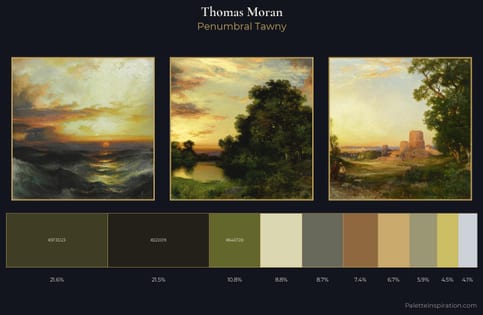 Thomas Moran Palette 6 - Penumbral Tawny