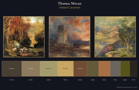 Thomas Moran Palette 17 - Veiled Caramel