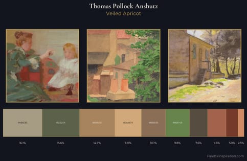 Thomas Pollock Anshutz Palette 5 - Veiled Apricot