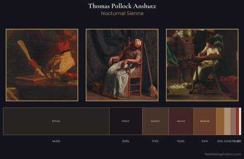 Thomas Pollock Anshutz Palette 7 - Nocturnal Sienna