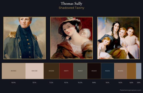 Thomas Sully Palette 13 - Shadowed Tawny