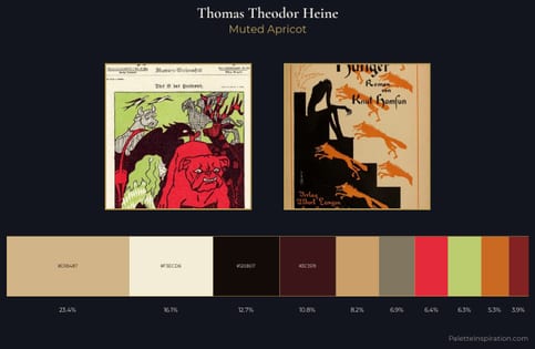 Thomas Theodor Heine Palette 3 - Muted Apricot