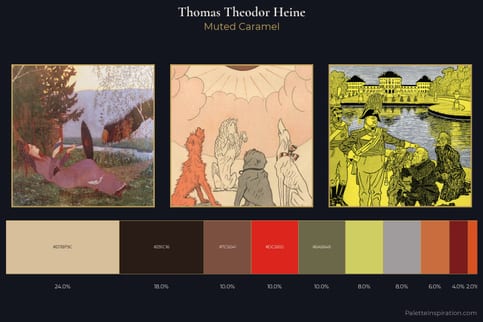 Thomas Theodor Heine Master Palette - Muted Caramel