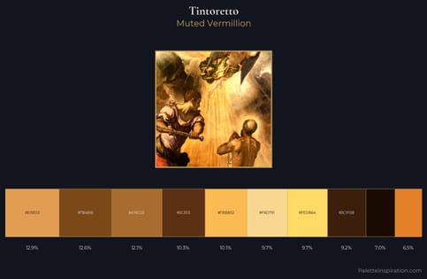 Tintoretto Palette 1 - Muted Vermillion