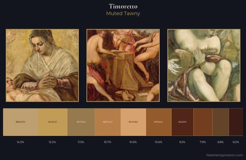 Tintoretto Palette 4 - Muted Tawny