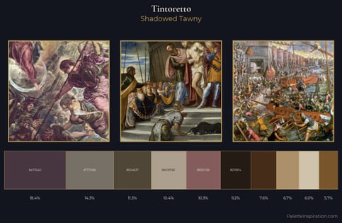 Tintoretto Palette 8 - Shadowed Tawny