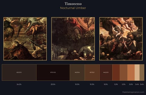 Tintoretto Palette 16 - Nocturnal Umber