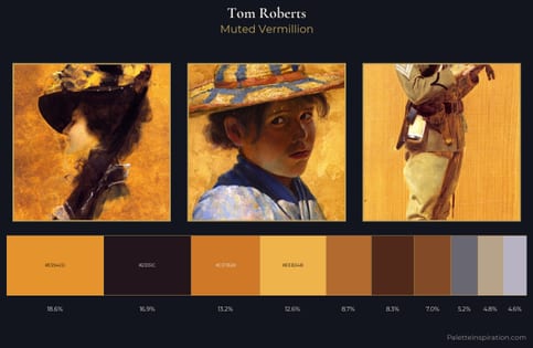 Tom Roberts Palette 6 - Muted Vermillion