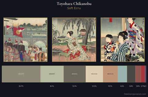 Toyohara Chikanobu Palette 4 - Soft Ecru
